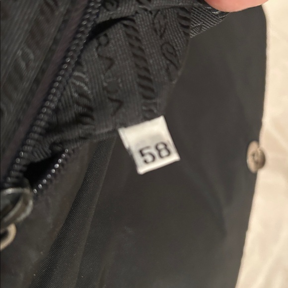 Prada Gray Nylon Black Link Strap Shoulder Bag - Picture 14 of 15